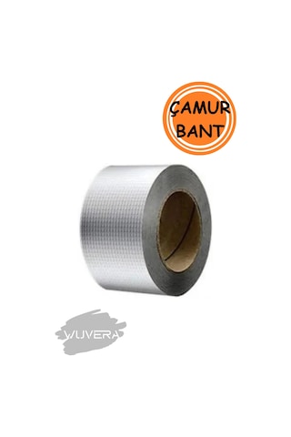 Wuvera Süper Güçlü Su Sızdırmaz Çamur Bant 48mm X 2m Tamir Çatlak Boru Bandı. Çatı Izolasyon Bandı - 48mm X 2m