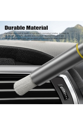 Jeehugo Araç Pencere Kırıcı Ve Temizleme Fırçası - Klima Vantili, Tuşlar, Lastikler İçin - 3'lü Araç Gereci - Koyu Yeşil