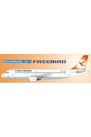 Nazca Decals Frb003 1/144 Ölçek, Freebird Decal-new Scheme Orange Tail