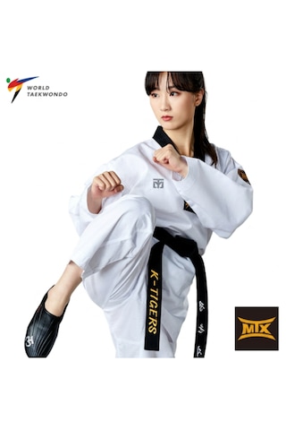Mooto Mtx Standard Siyah Yaka Taekwondo Elbisesi Dobok Beyaz