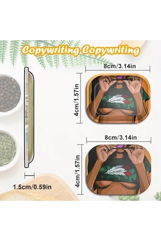 Willowhaven Chest Üst Vücut Desenli Dekoratif Sızdırmaz Kapaklı Metal Tepsi