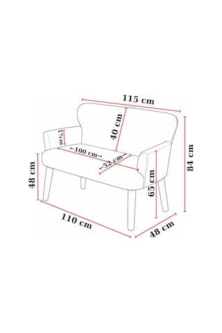 Tr Roma Çay Seti Balkon Koltuk Takımı Welsoft Yumuşak Kumaş Naturel Ayaklı 2+1+1 Takım - Krem Diğer