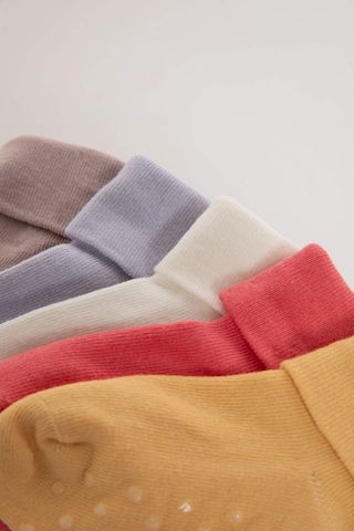 Defacto Kız Bebek Dikişsiz 5li Pamuklu Uzun Çorap C4291a5nskr1 Çok Renkli