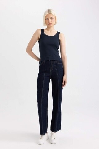 DeFacto Slim Fit Dar Kesim U Yaka Ribana Atlet C9826AXNSNV42