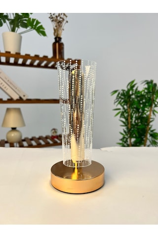 Favora Erkaya Usb Şarjlı Dokunmatik Led Lamba Model 2 Şeffaf