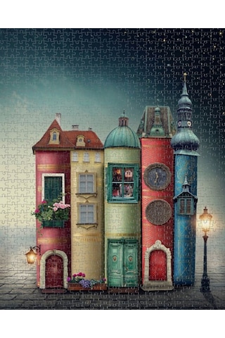 Nova 1000 Parça Geceyi Aydınlatan Kitaplar Puzzle - Elena Schweit