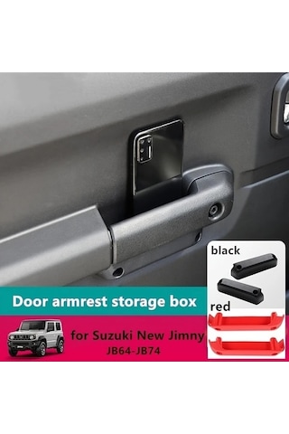 Trendooze Suzuki Jimny 2019+ Kapı Kolcuğu Saklama Kutusu Siyah Abs, 2 Adet Siyah