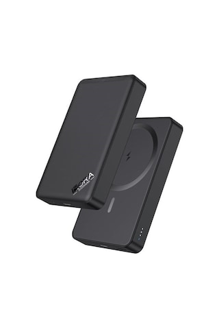 Gar276 5000 Mah Manyetik Kablosuz Type-c Girişli Taşınabilir Powerbank - Siyah