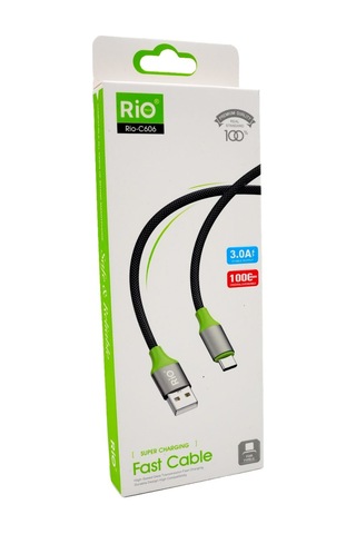 Rio 3,0a Usb-a To Type-c Kablo Dayanıklı Kablo Tasarımı Ve Hızlı Şarj Özelliği İle