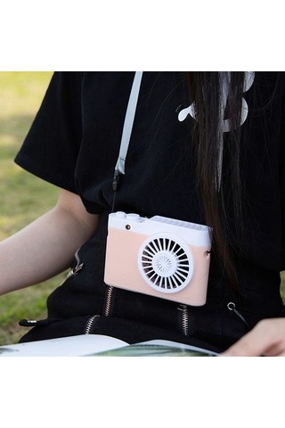 Ykd Store Taşınabilir Mini Usb Şarj Kamera Fanı Asılı Boyun Küçük Fan Xfuny6 Siyah