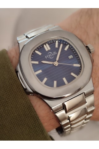 Focus Unisex Çelik Kordon Erkek & Kadın Kol Saati Takvimli 2090