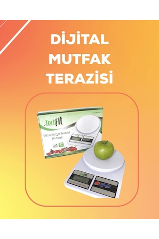 Lcd Ekranlı Yüksek Hassasiyetli Dijital Mutfak Terazisi Renkli