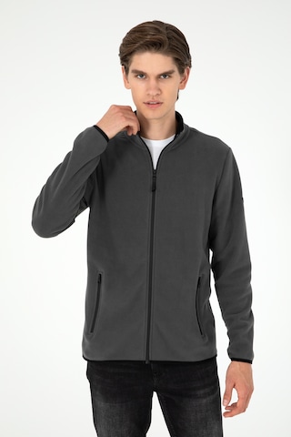 U.S. Polo Assn. Erkek Antrasit Basic Polar Hırka 50298066-VR006