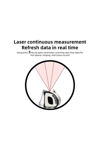 Pazly 2'si 1 Arada Dijital Şerit Metre: 40m Lazer Ölçüm + 5m Şerit, 4 Modlu, Taşınabilir Lazer Metre