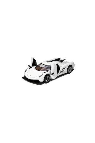 Kinsmart Metal Beyaz Araba Koenigsegg Jesko Absolut 1/36 Ölçek