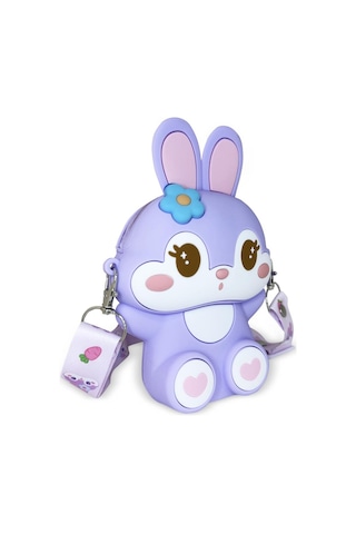 Ogi Mogi Toys Silikon Mor Tavşan Omuz Çantası