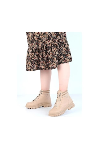 M.p. 232-1427 Zn Kadın Bej Düz Bot-bej Bej