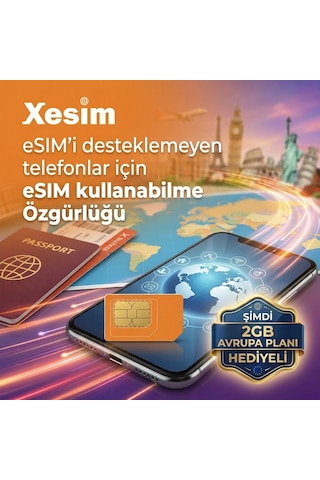 Esim I Desteklemeyen Telefonlar Için Esim Kullanabilme Özgürlüğü (2GB Avrupa planı hediyeli