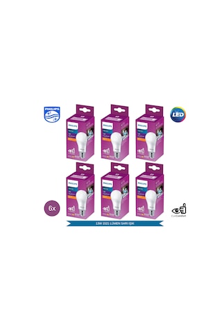 Philips Mycare Led Lamba 13w - 100w 2700k Sarı Işık 1521 Lümen 6 Adet