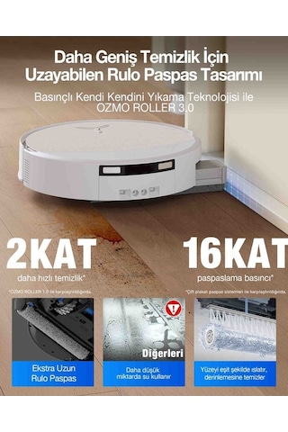 Ecovacs Deebot T90 Omni Robot Süpürge Ve Paspas Gri