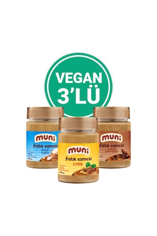 Fıstık Ezmesi Vegan 3'lü