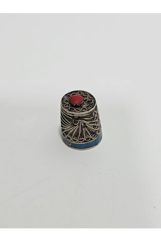Antika Cloisonne Emaye Yüksük 21,50x18mm 067