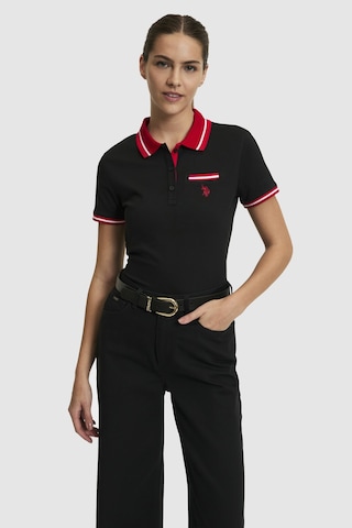 U.s. Polo Assn. Kadın Siyah Tişört Basic 50323455-vr046