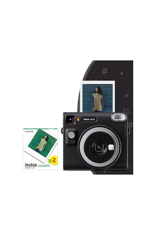 Instax SQ40 Siyah Fotoğraf Makinesi + 20’li Film