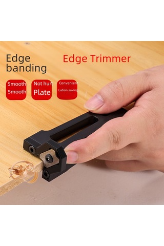 Springsun Alüminyum Döşeme Kenar Düzeltici, El İşleri İçin Kaba Kenar Kaldırıcı, Hassas Shaving Aracı R1+r2 Bıçaklı Diğer