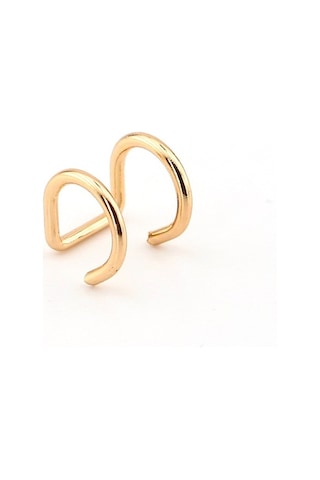 Gold Sari Renkli Earcuff Kulak Kelepçesi Helix Sarmal Ex094 Altın