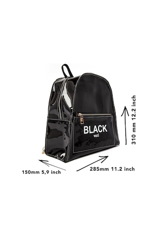 Renkli Şeffaf Sırt Çantası Siyah