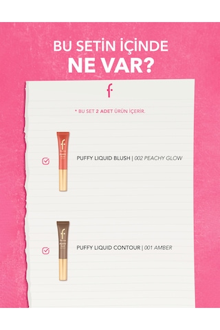 Flormar Puffy Sünger Aplikatörlü 2'li Likit Kontür & Allık Seti SET197