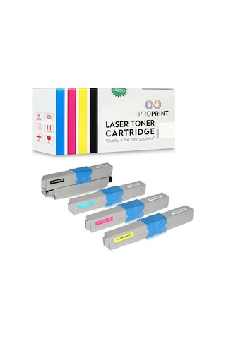 Proprint Oki C301 Uyumlu Toner Seti 4 Renk CMYK MC342w