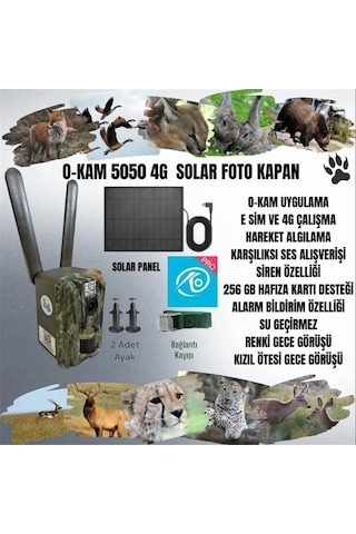 Okam O-kam 5050 4g Solar Fotokapan