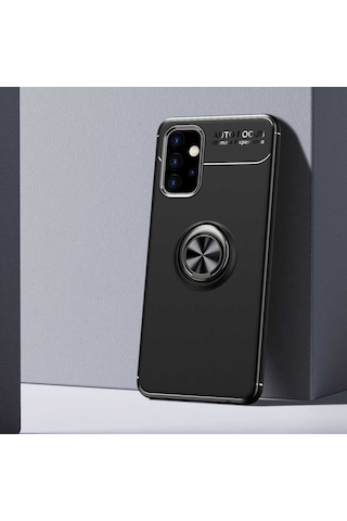 Galaxy A32 5G Kılıf Zore Ravel Yüzüklü Silikon Kılıf
