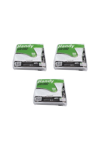 Handy Hdpe İş Temizlik Tek Kullanımlık Şeffaf Eldiven Büyük Boy 3 x 100'lü