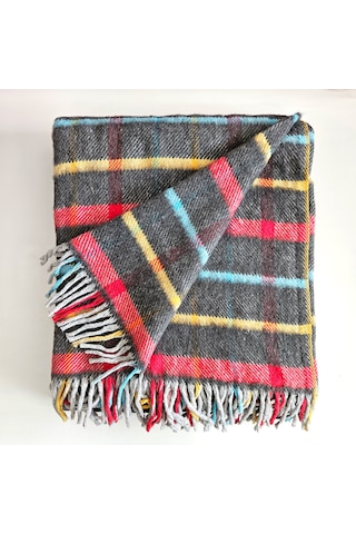 Çift Kişilik Pamuklu Battaniye 180x200 Cm 5045 Çok Renkli