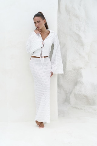 Mai Collection Mai Studios Co. Rania Ekru Gömlek Etek Takım Ekru