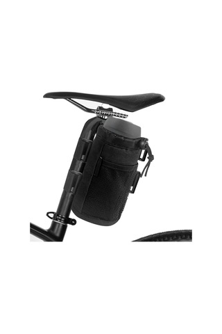 Qingmipy Sıcaklık Koruyucu Su Şişesi Tutucu, Çıkış Delikli, Ağızlı Cep, Bisiklet/bebe Arabası/engellere Uygun, Siyah, 17.5x8.3cm Çok Renkli