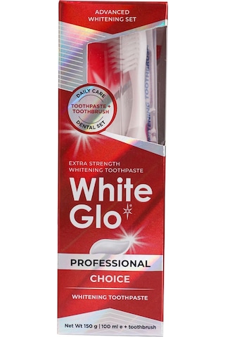 White Glo Ekstra Beyazlatıcı Diş Macunu 150 G + Diş Fırçası x 3