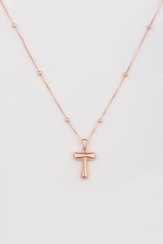 Taşsız Gümüş Tombul Harf Rose Gold