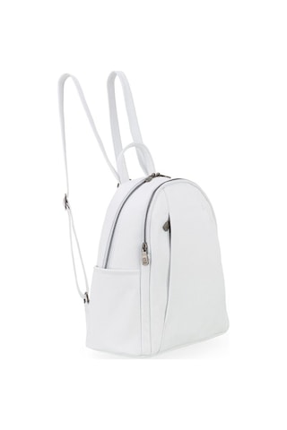 Bilik Deri Beyaz Rölax Deri Kadın Sırt Çantası Blm01 9550 Beyaz Rölax Deri Beyaz