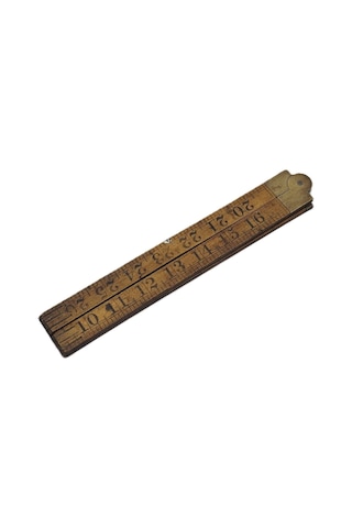 Boxwood Antika Katlanabilir Ahşap Metre 35 İnç 002 0.004 M - 0.012 M