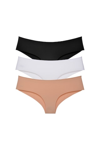 Sensu Kadın - Brazilian Panty Lazer Kesim Külot 3'lü Paket Set Karışık Karışık