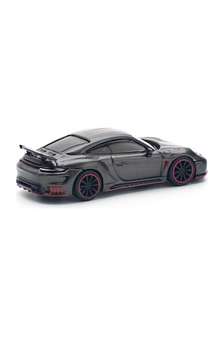Pop Race 1/64 Porsche 992 Stinger Gtr Carbon Edition - Kırmızı Çizgili / Pr640192
