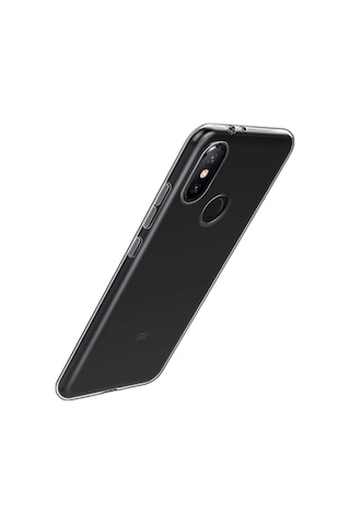 Xiaomi Redmi Note 6 Pro Kılıf Şeffaf Silikon Hibrit Case Renksiz