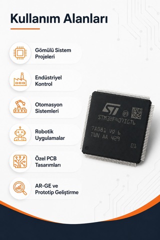 Stm32f407ıgt6 Mikrodenetleyici Entegre Arm Cortex-m4 168mhz 1mb Flash Lqfp-176 Smd Ic