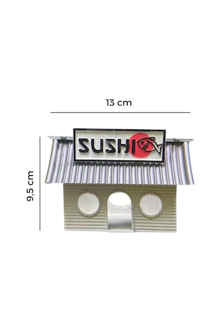 Sushi Evi-akvaryum Dekoru-gri Csıfhılvhsf, One Size
