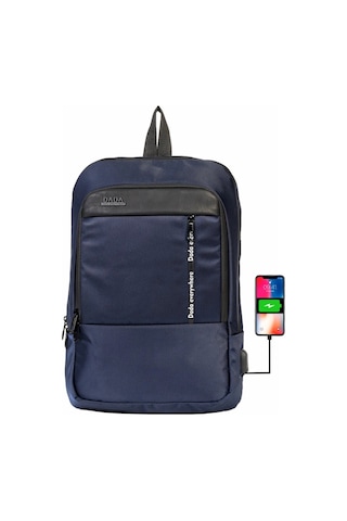Dada 08 Laptop Tablet Sırt Çantası 15.6 İnç Sırt Ve Taban Destekli Lacivert