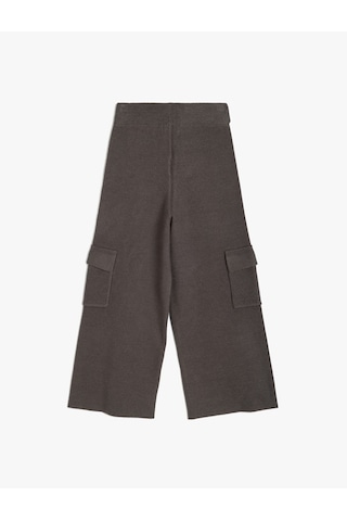 Koton Basic Bol Paça Pantolon Kargo Cep Detaylı Antrasit 5wkg40001at Antrasit